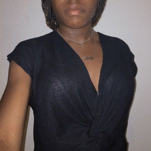 Black suplice Zara crop top